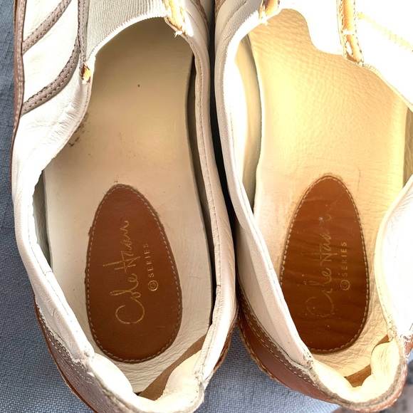 Cole Haan classic rust and white leather moccasins size 7.5 - Picture 5 of 6